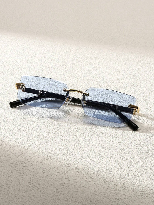 Gafas unisex de montura pequeña sin aro, ideales para la playa o para conducir en verano. - Quierox - Tienda Online