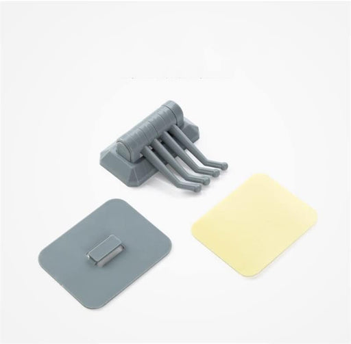 Gancho giratorio autoadhesivo para 4 unidades, organizador para el hogar, sin perforación - Quierox - Tienda Online