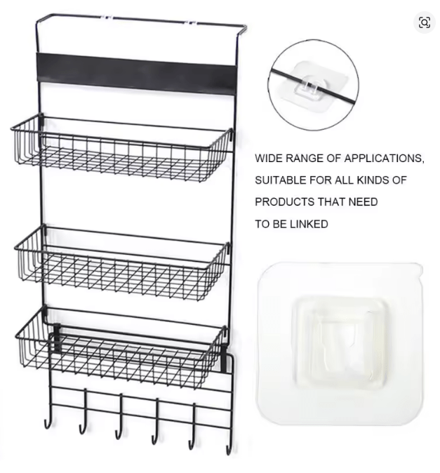 Ganchos transparentes para estante colgante, estante de almacenamiento de pared - Quierox - Tienda Online