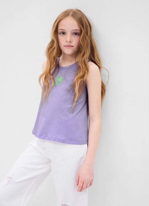 Gap Camiseta manga corta para niña con estampado lavanda - Quierox - Tienda Online