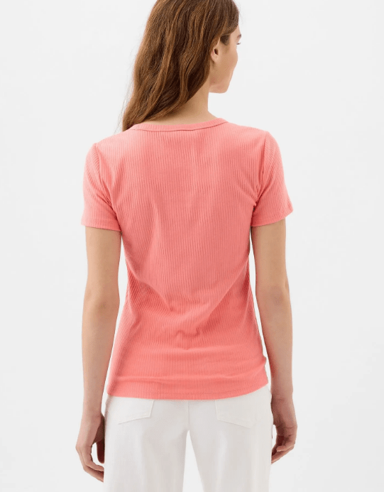 GAP Polera Rib Manga Corta Mujer - Quierox - Tienda Online