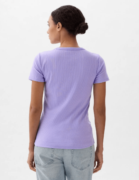 GAP Polera Rib Manga Corta Mujer - Quierox - Tienda Online