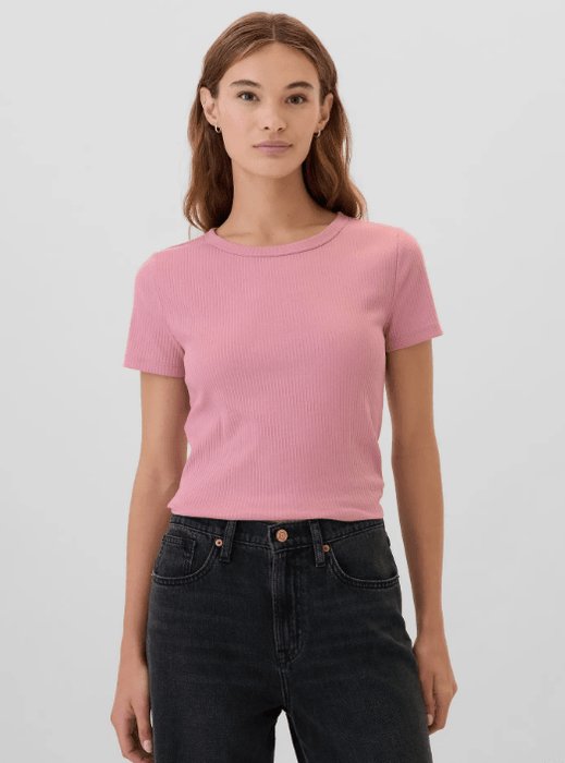 GAP Polera Rib Manga Corta Mujer - Quierox - Tienda Online