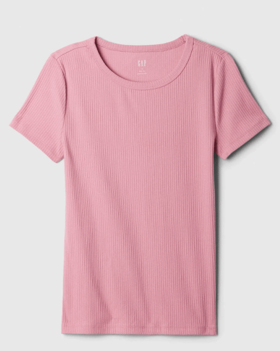 GAP Polera Rib Manga Corta Mujer - Quierox - Tienda Online