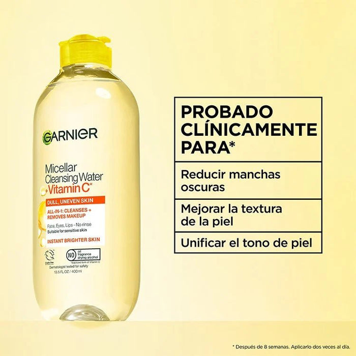 Garnier SkinActive Agua micelar limpiadora con vitamina C - Quierox - Tienda Online