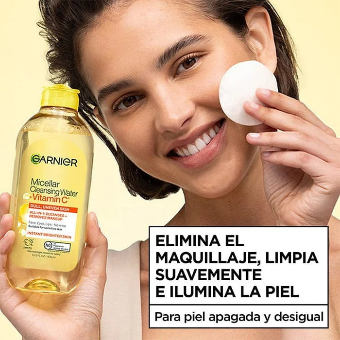 Garnier SkinActive Agua micelar limpiadora con vitamina C - Quierox - Tienda Online