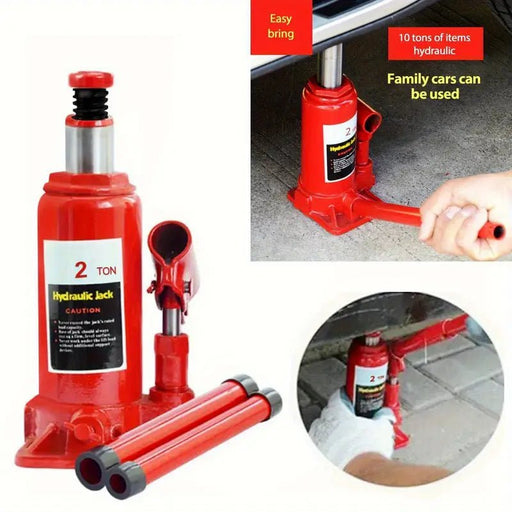 Gato hidráulico portátil de botella, 2 toneladas, elevador vertical para automóvil pequeño - Quierox - Tienda Online