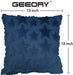 GEEORY Fundas de almohada suaves y esponjosas con estrella azul, 45x45 cm, juego de 2 - Quierox - Tienda Online