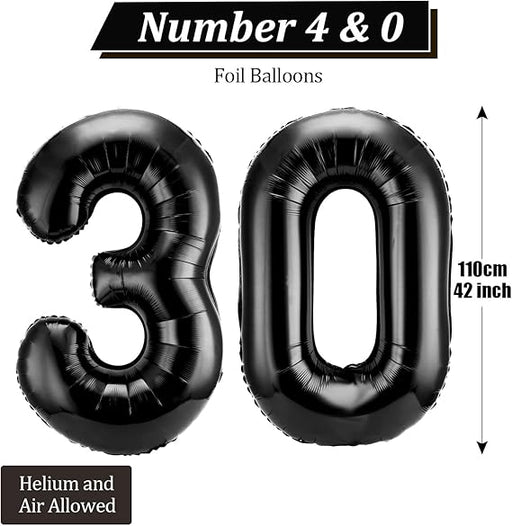 Gejoy Globos gigantes del número 30 de 40 pulgada - Quierox - Tienda Online