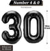 Gejoy Globos gigantes del número 30 de 40 pulgada - Quierox - Tienda Online