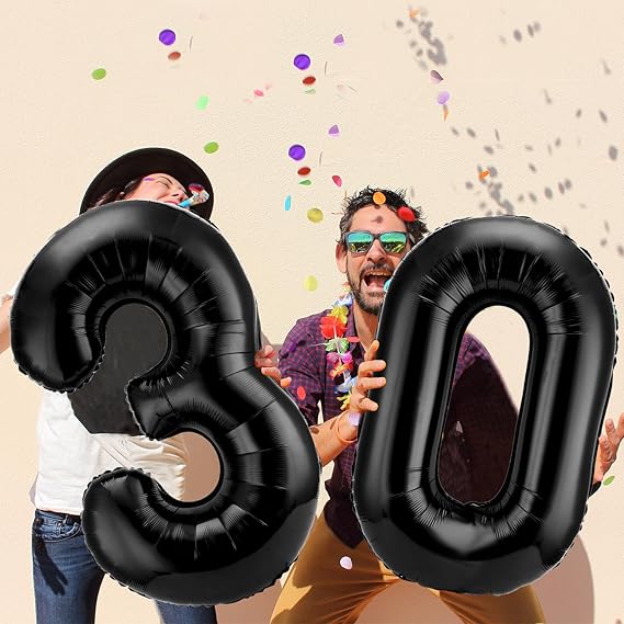 Gejoy Globos gigantes del número 30 de 40 pulgada - Quierox - Tienda Online
