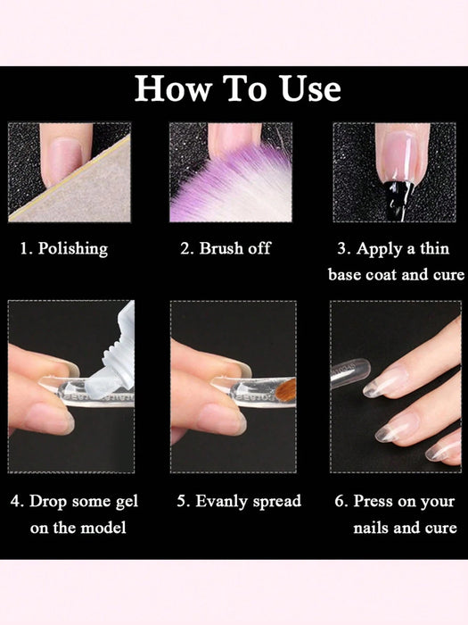 Gel acrílico UV para extensiones de uñas, para reparar uñas rotas, manicura y esmaltado. - Quierox - Tienda Online