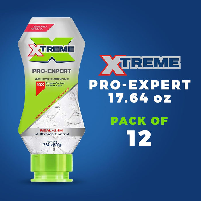 Gel de peinado Xtreme Pro - Expert Clear, sin alcohol - Quierox - Tienda Online