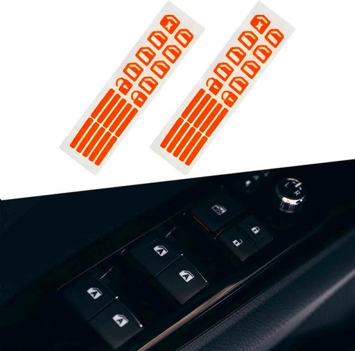 Generic 2 calcomanías luminosas para interruptor de control de ventana de automóvil - Quierox - Tienda Online
