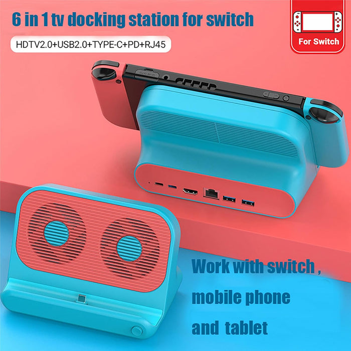 Generic Base de base de consola de juegos 6 en 1, para Switch/OLED/Lite Docking Station - Quierox - Tienda Online