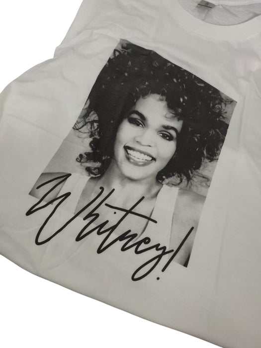 Gildan Camiseta con fotografía de la sonrisa de Whitney Houston para mujer - Quierox - Tienda Online