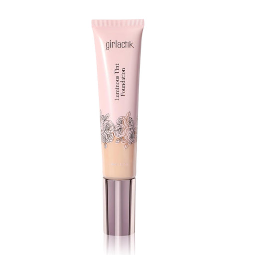 Girlactik Luminous Tint Foundation Base de maquillaje con color con tinte luminoso 2 en 1, 40ml - Quierox - Tienda Online