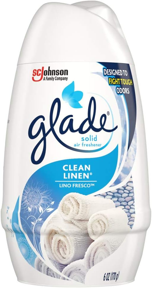 Glade Ambientador sólido, Lino Limpio, 6 onzas - Quierox - Tienda Online