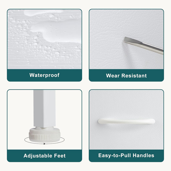 GlasFlength Soporte de TV para televisión, moderno con almacenamiento de tela - Quierox - Tienda Online
