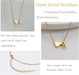 Glimmerst Collar de Corazón con Inicial de Acero Inoxidable - Quierox - Tienda Online