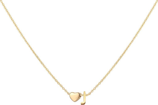 Glimmerst Collar de Corazón con Inicial de Acero Inoxidable - Quierox - Tienda Online