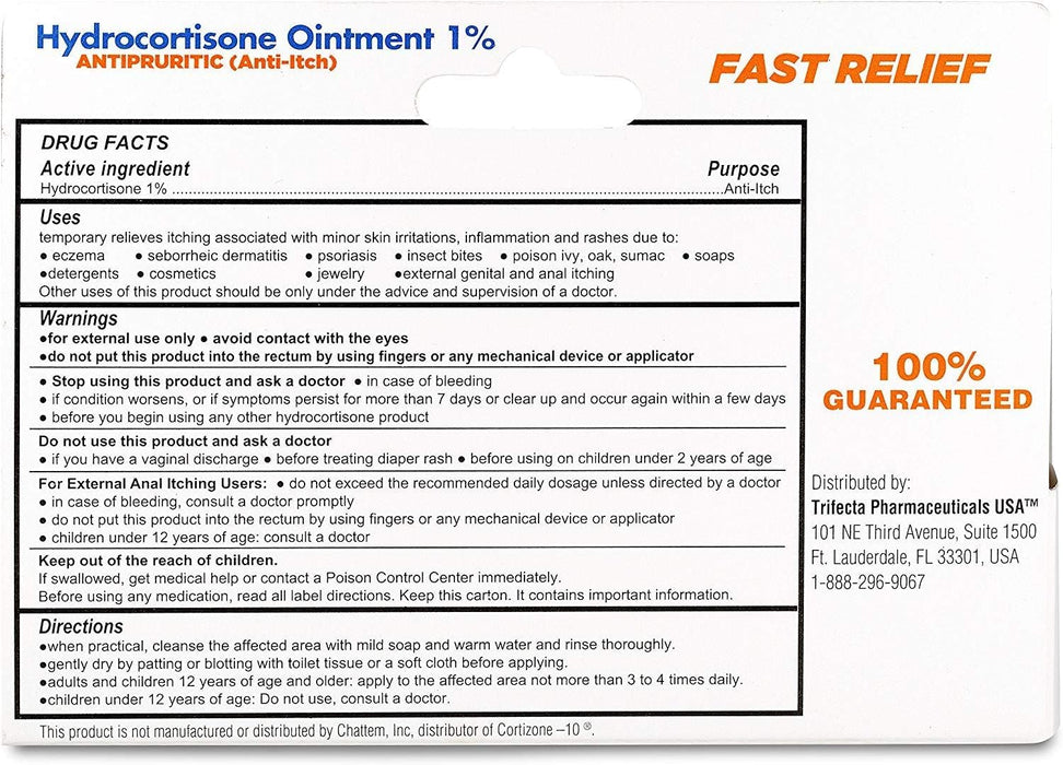 Globe (4 unidades) Ungüento transparente de hidrocortisona de máxima resistencia al 1%, 1oz - Quierox - Tienda Online