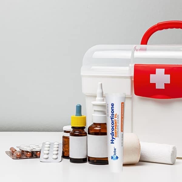 Globe (4 unidades) Ungüento transparente de hidrocortisona de máxima resistencia al 1%, 1oz - Quierox - Tienda Online