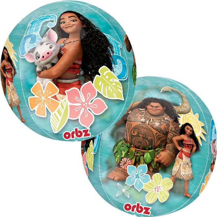 Globo de aluminio de Moana (Disney), por Anagram, 1 globo de dos caras - Quierox - Tienda Online