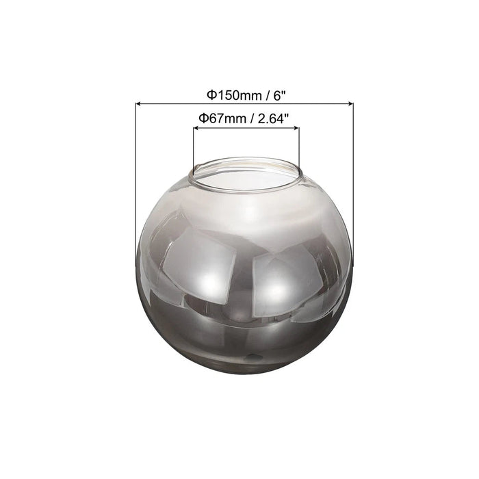 Globo de repuesto para pantalla de lámpara de cristal gris - Quierox - Tienda Online