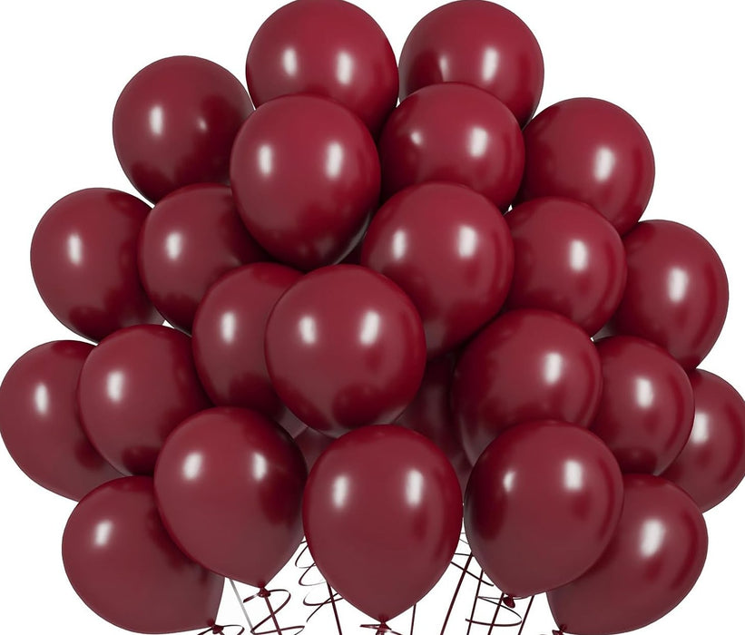 Globos burdeos de RUBFAC, 100 piezas de globos de color rojo vino - Quierox - Tienda Online