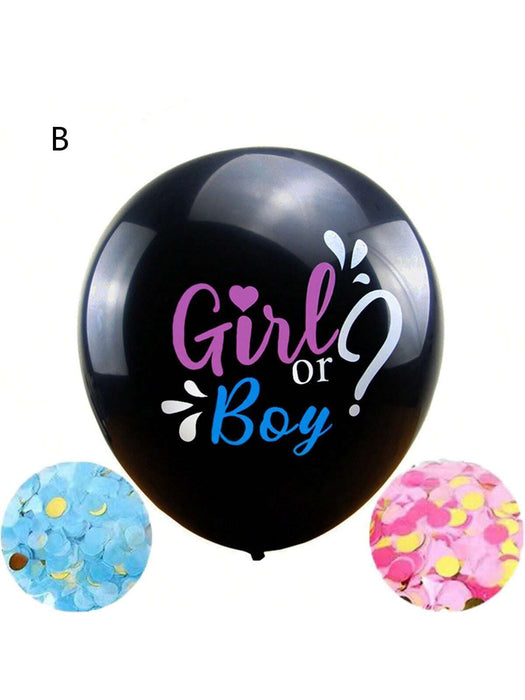 Globos para revelar el género, fiesta de revelación de género, 2 confeti rosa y azul - Quierox - Tienda Online