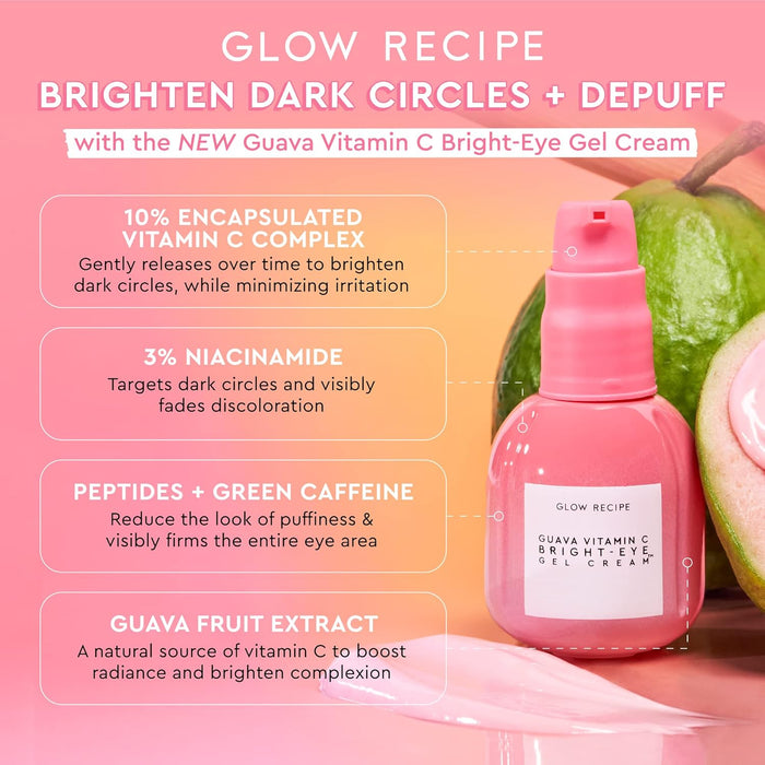 Glow Recipe Gel iluminador de ojos con vitamina C de guayaba - Quierox - Tienda Online