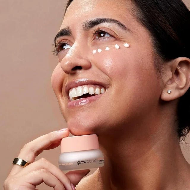 Glowoasis Probióticos + Crema refrescante para ojos con triple péptido - Quierox - Tienda Online