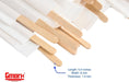 Gmark 500 Palitos de café de madera envueltos individualmente, 7 pulgadas de largo - Quierox - Tienda Online