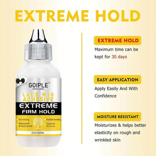 Goiple Pegamento para peluca impermeable, 2 onzas líquidas (2.0 fl oz) - Quierox - Tienda Online