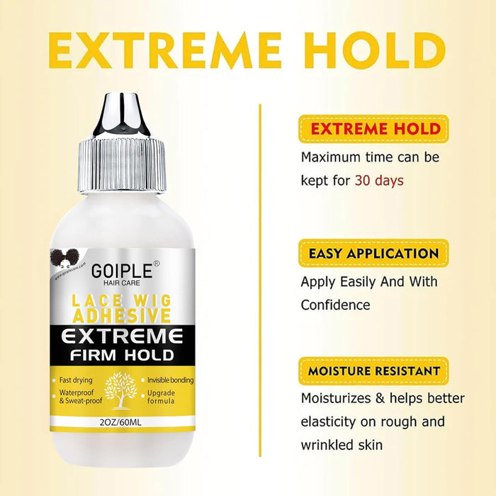 Goiple Pegamento para peluca impermeable, 2 onzas líquidas (2.0 fl oz) - Quierox - Tienda Online