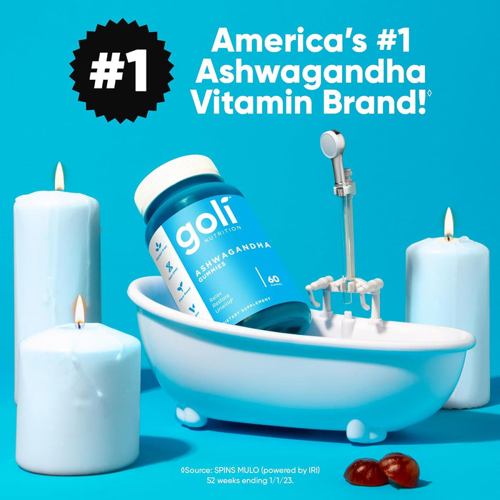 Goli® Ashwagandha & Vitamina D Gummy – 60 unidades – Relájate. Restore. Desenrollar. - Quierox - Tienda Online