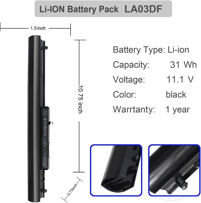 Gomarty LA03 LA03DF - Batería para portátil compatible con HP 15 - F 14 - Quierox - Tienda Online