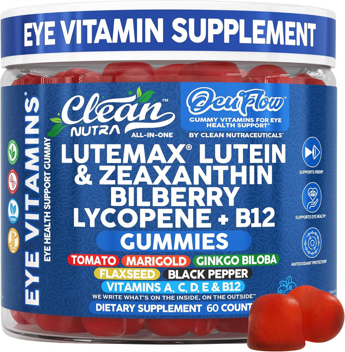 Gomitas de vitamina ocular de luteína y zeaxantina de Clean Nutra + Arándano - Quierox - Tienda Online