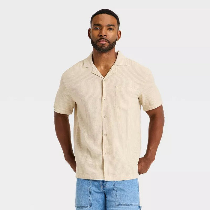 Goodfellow & Co™ Camisa de manga corta para hombre estilo campamento - Quierox - Tienda Online