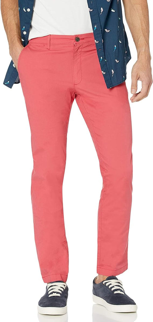 Goodthreads - Pantalón chino elástico de corte recto lavado cómodo para hombre - Quierox - Tienda Online