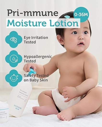 GOONGBE Pri - mmune Moisture Lotion - Hidratante corporal coreano para bebés (11.8 oz). - Quierox - Tienda Online