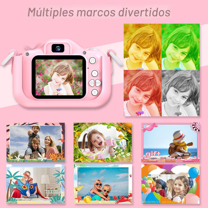 Goopow Juguetes de Cámara para Niñas de 3-8 Años con Cubierta Suave de Dibujos Animados - Quierox - Tienda Online