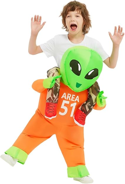 GOOSH Disfraces de Halloween para niños, disfraz inflable de alienígena para niños y niñas - Quierox - Tienda Online