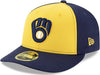 Gorra amarilla alternativa de los Milwaukee Brewers, de perfil bajo y ajustada - Quierox - Tienda Online