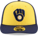 Gorra amarilla alternativa de los Milwaukee Brewers, de perfil bajo y ajustada - Quierox - Tienda Online