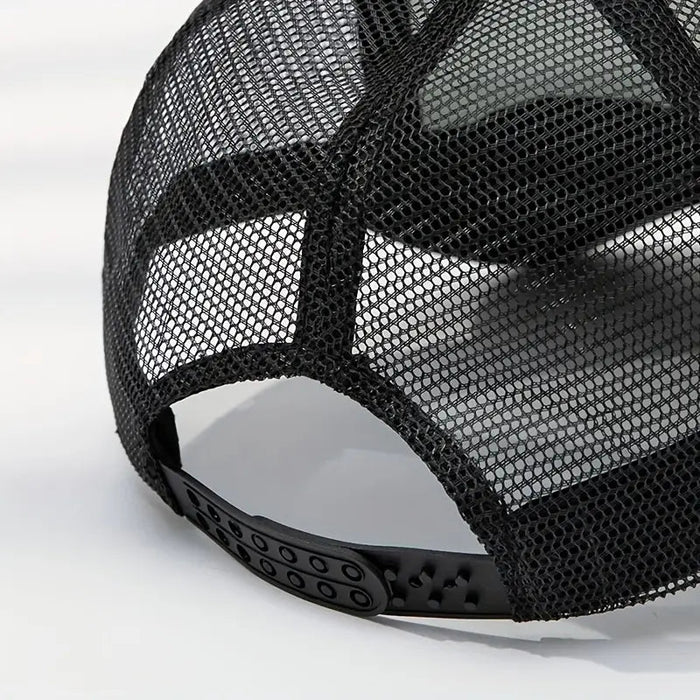 Gorra de béisbol con estampado de letras, transpirable, de malla de verano, para camionero, informal - Quierox - Tienda Online