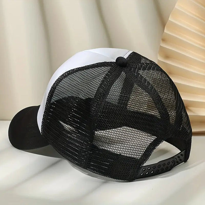 Gorra de béisbol con estampado de letras, transpirable, de malla de verano, para camionero, informal - Quierox - Tienda Online