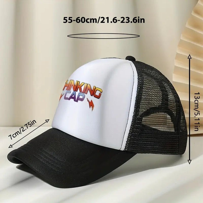 Gorra de béisbol con estampado de letras, transpirable, de malla de verano, para camionero, informal - Quierox - Tienda Online