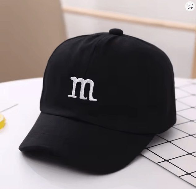 Gorra de béisbol con letras M de Hip Hop para niños de 1 a 6 - 8 - 12 - 15 años - Quierox - Tienda Online